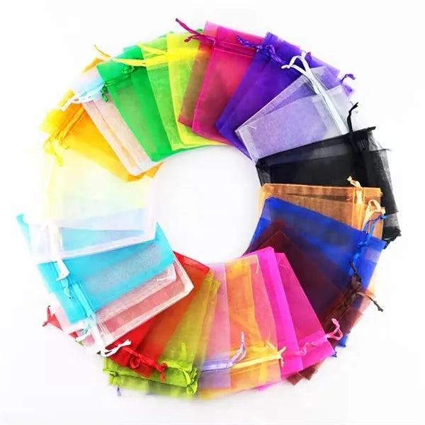 Sheer Organza Gift Bags with Drawstring