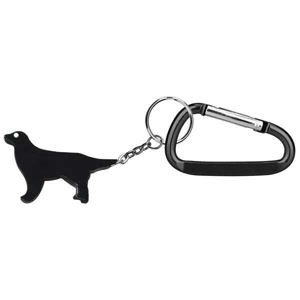 Dog Shape Bottle Opener Key Chain with Carabiner
