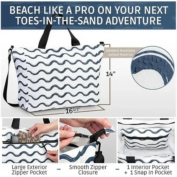 Travel Beach Packable Bag Tote for Pool Lake Cruise