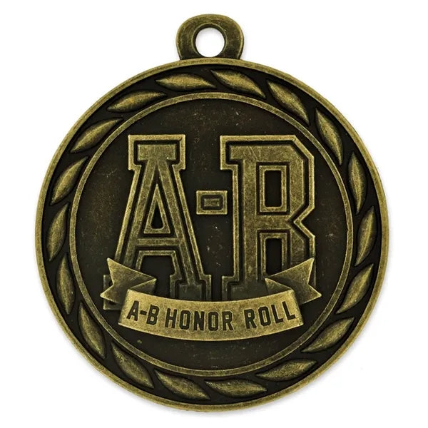 A-B Honor Roll Medal - Engravable