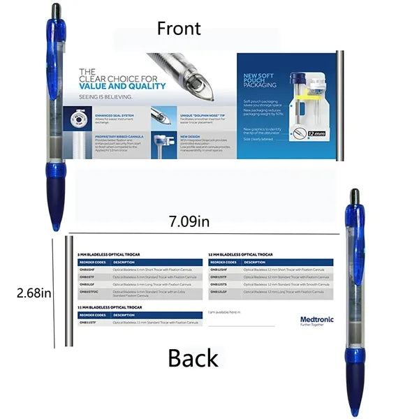 Retractable Paper Banner Pens