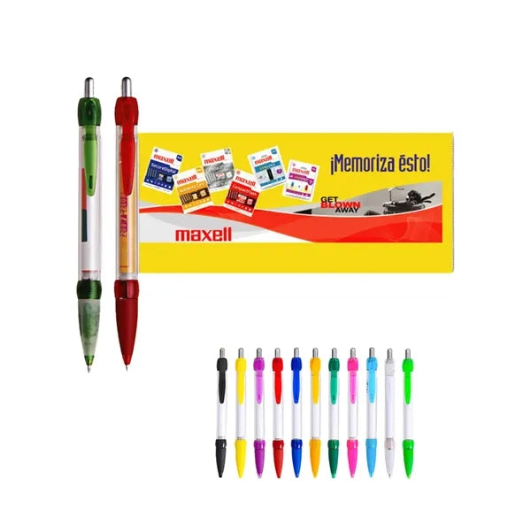 Retractable Paper Banner Pens