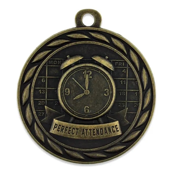 Perfect Attendance Medal - Engravable