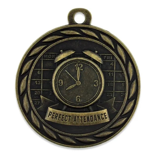 Perfect Attendance Medal - Engravable