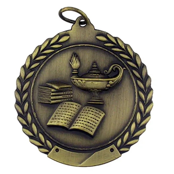 Lamp of Knowledge Medal - Engravable
