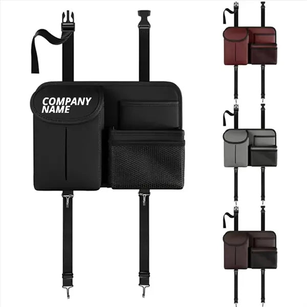 Car Backseat Organizer with Multi-Pockets & Hooks