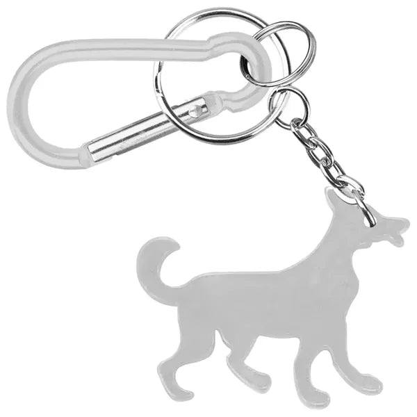 Dog Shape Bottle Opener Key Chain with Carabiner