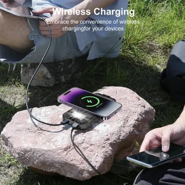 20,000mAh Solar Charger Power Bank with Flashlight