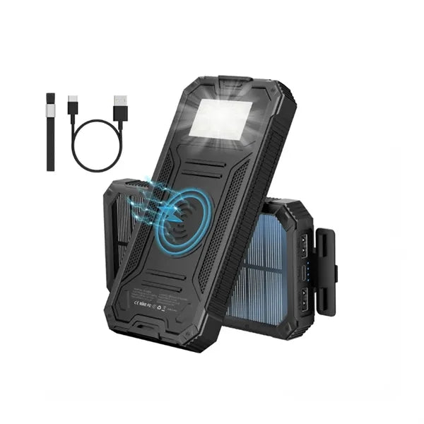 20,000mAh Solar Charger Power Bank with Flashlight