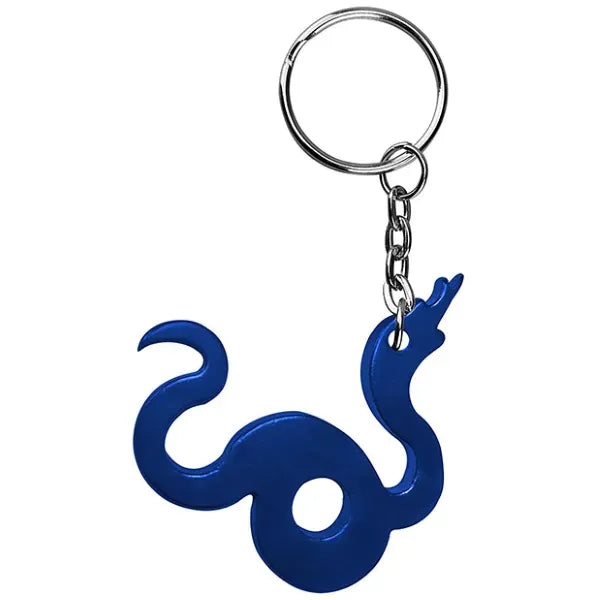 Snake shape bottle opener key chain
