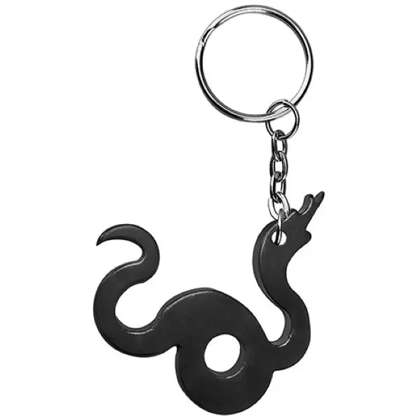 Snake shape bottle opener key chain