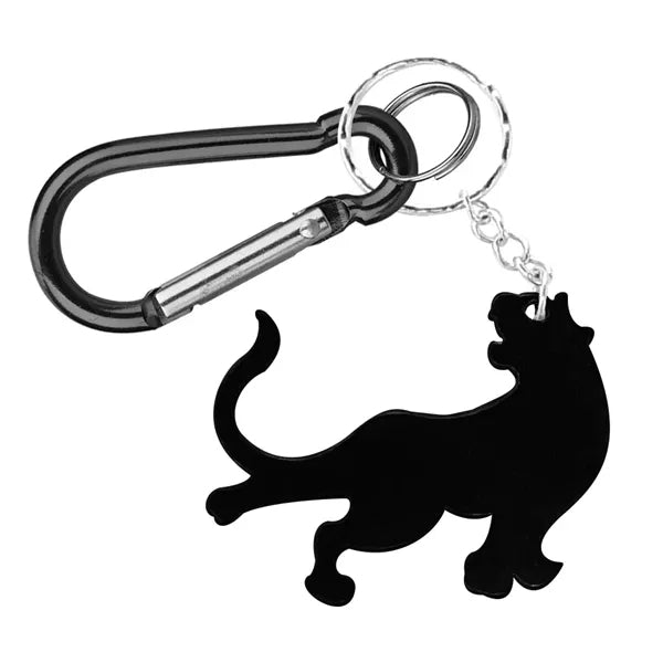 Tiger Shape Bottle Opener Key Chain with Carabiner