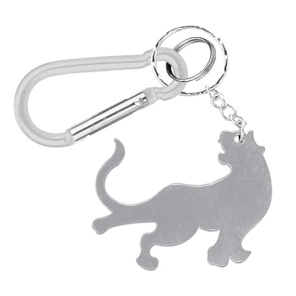 Tiger Shape Bottle Opener Key Chain with Carabiner