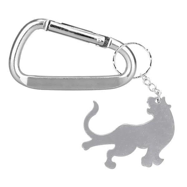 Tiger Shape Bottle Opener Key Chain with Carabiner