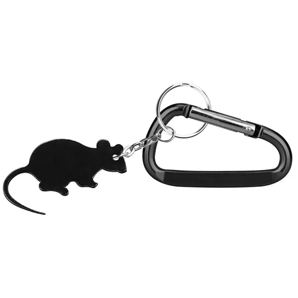 Mouse Shape Bottle Opener Key Chain with Carabiner