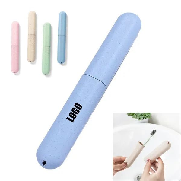 Wheat Straw Travel Toothbrush Case