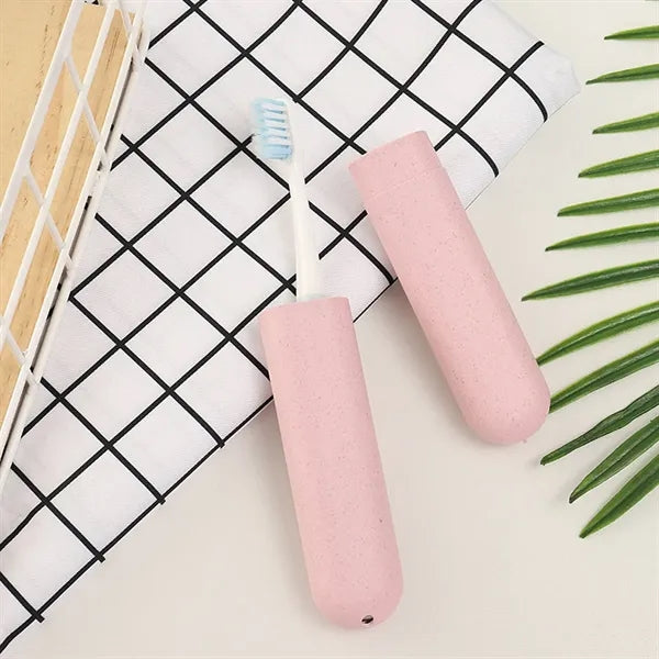 Wheat Straw Travel Toothbrush Case