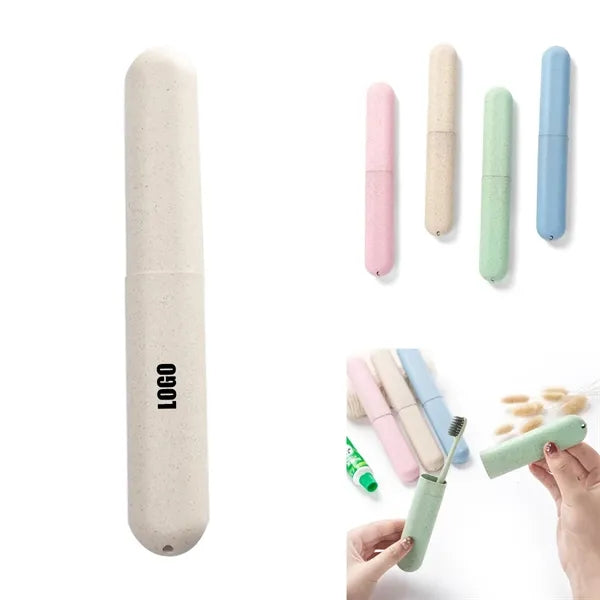 Wheat Straw Travel Toothbrush Case