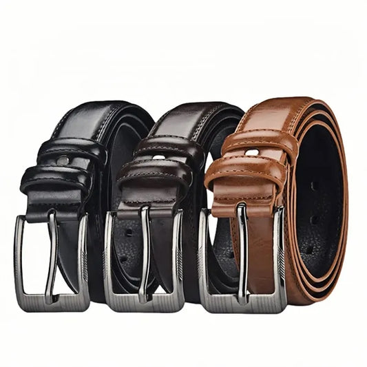 Braided Leather Dress Belt for Men