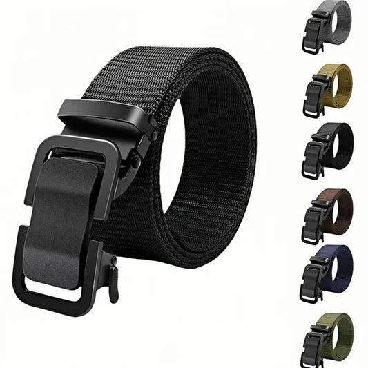 Mens Canvas Tactical Ratchet Belt