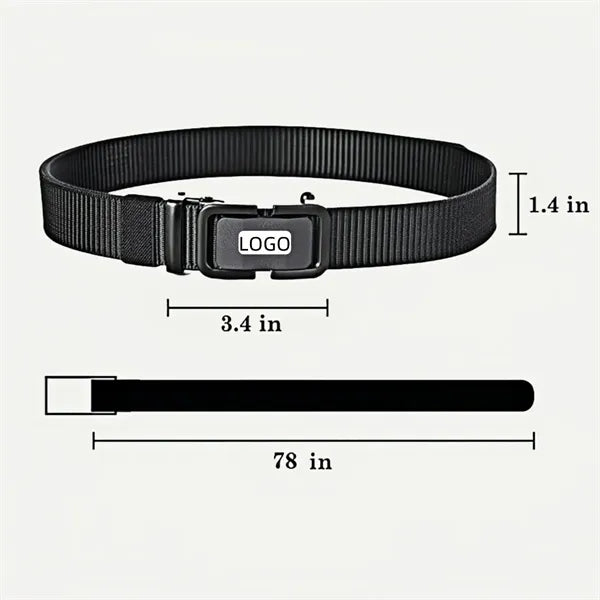 Mens Canvas Tactical Ratchet Belt