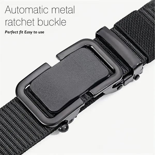 Mens Canvas Tactical Ratchet Belt