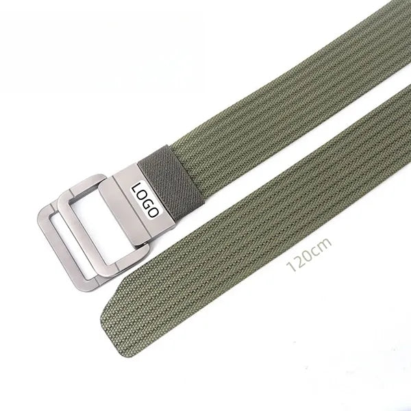 Adjustable Nylon Belt With Double Ring Buckle