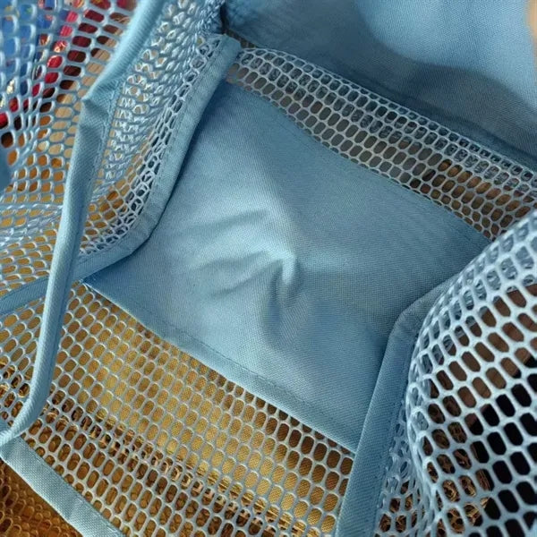 Mesh Beach Tote Women's Shoulder Handbag with Inner Pocket