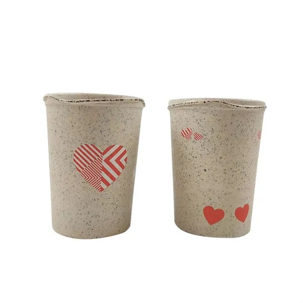 8 Oz Eco-Friendly Bamboo Fiber Coffee Cup Tumbler