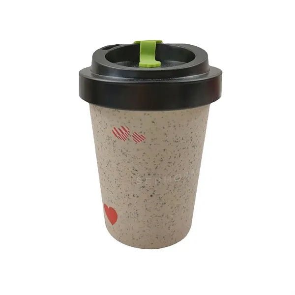 8 Oz Eco-Friendly Bamboo Fiber Coffee Cup Tumbler
