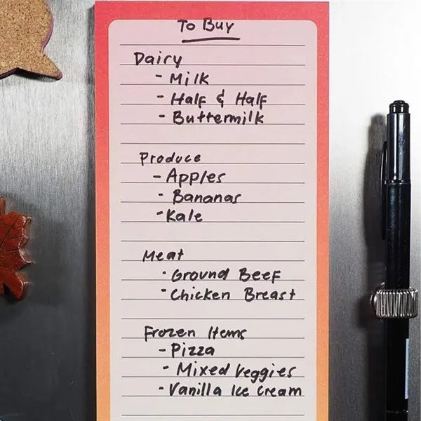 Magnetic Fridge Notepads for To-Do Lists Grocery