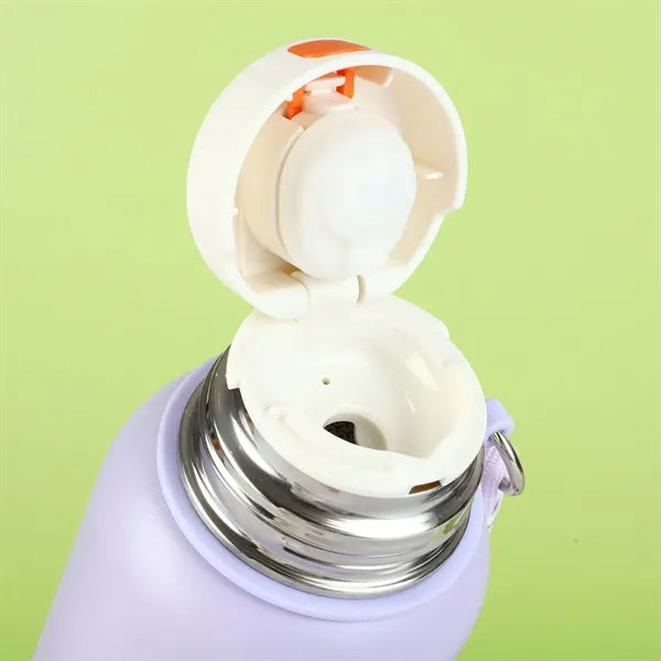 16oz Portable Stainless Steel Insulated Bottle w/ Strap