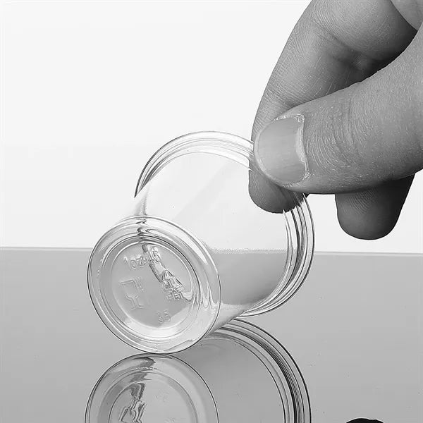 1/2/3oz Disposable Clear PET Cup w/ Lid