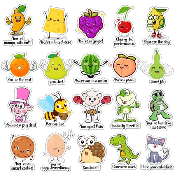 Waterproof Cartoon Stickers for Kids Classroom