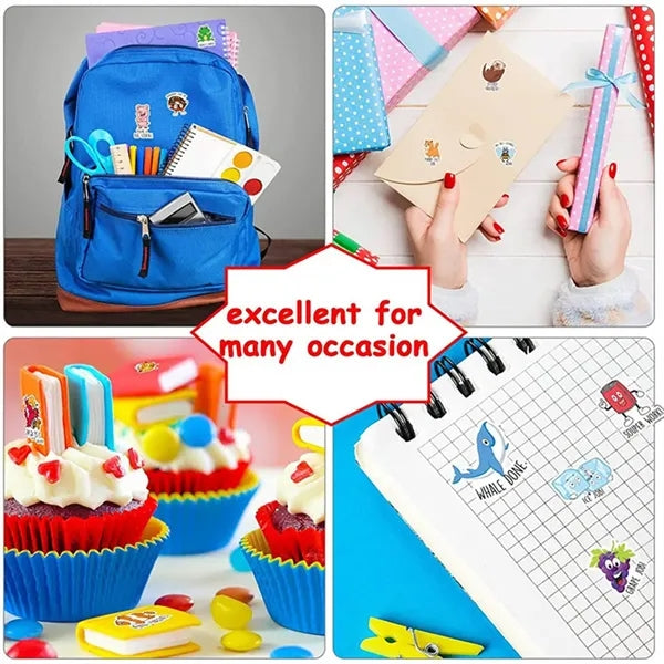 Waterproof Cartoon Stickers for Kids Classroom