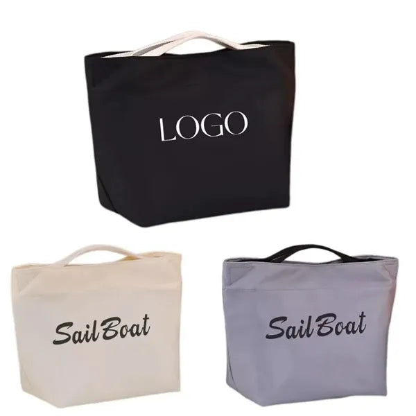 Simple lunch insulated handbag