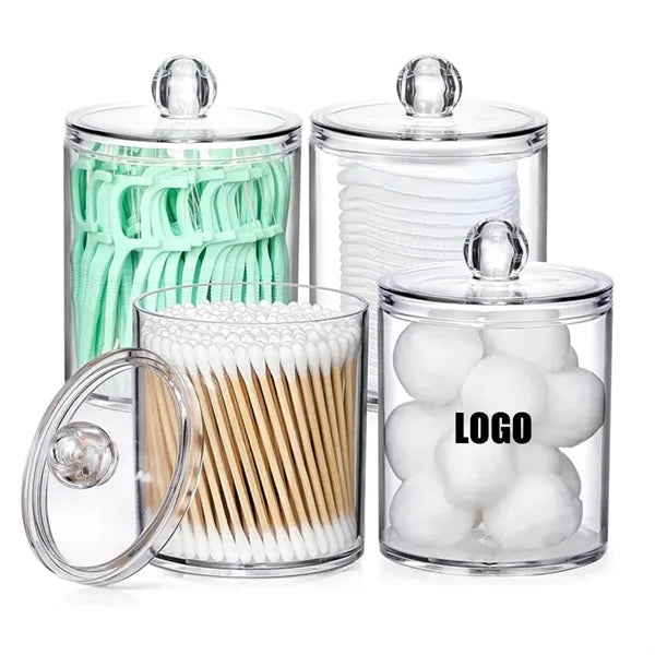 Transparent PS Cotton Swab Organizer