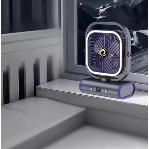 1200 mAh Portable Small Desk Fan with Night Light