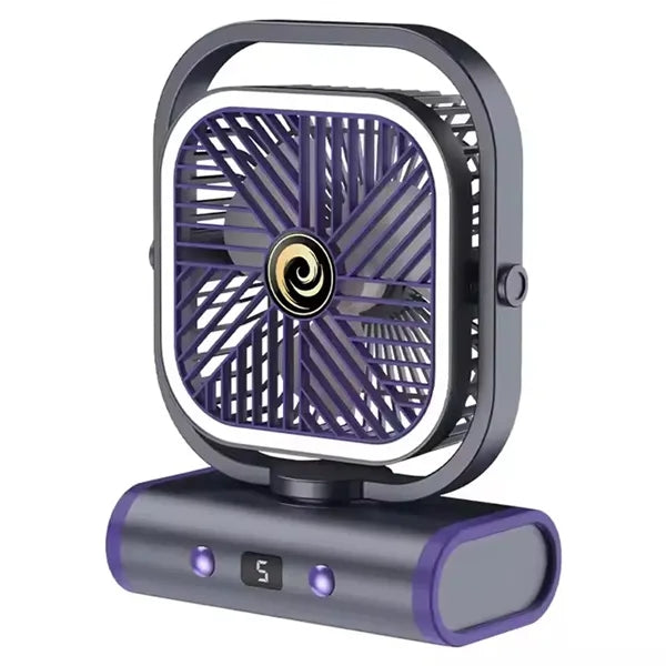 1200 mAh Portable Small Desk Fan with Night Light