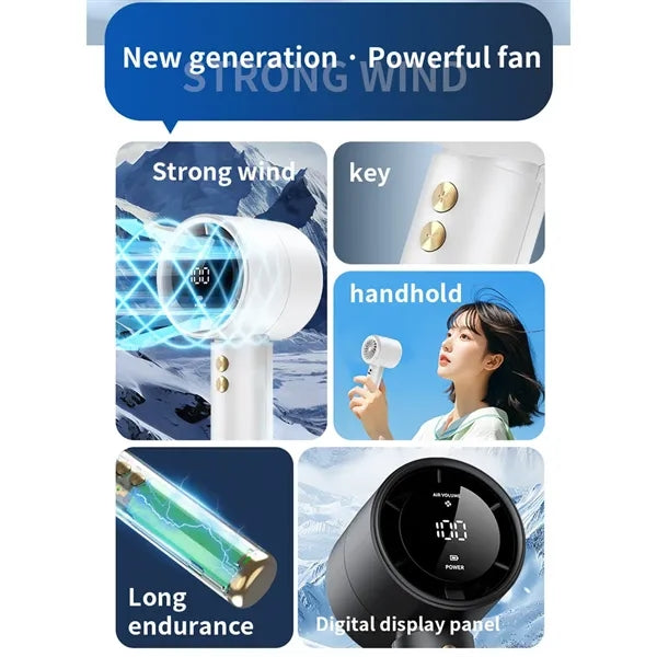 3000mAh Battery High Speed USB Mini Handheld Small Fan
