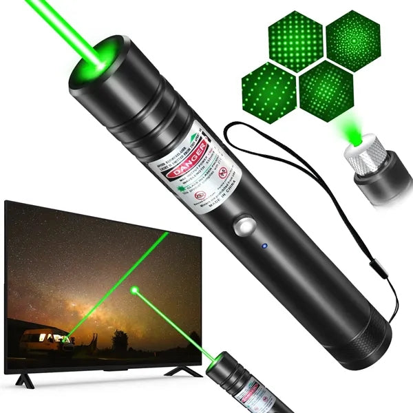 USB Laser Pointer - Rechargeable Long Range Beam