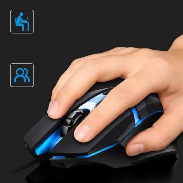 USB Colorful Glow Wired Mouse for Laptop Desktop