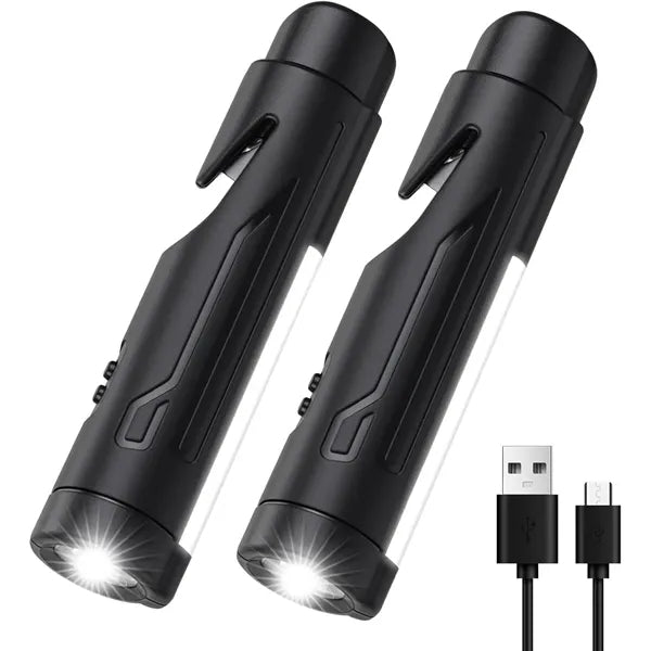 Emergency Safety Flashlight - Window Breaker & Strobe Light