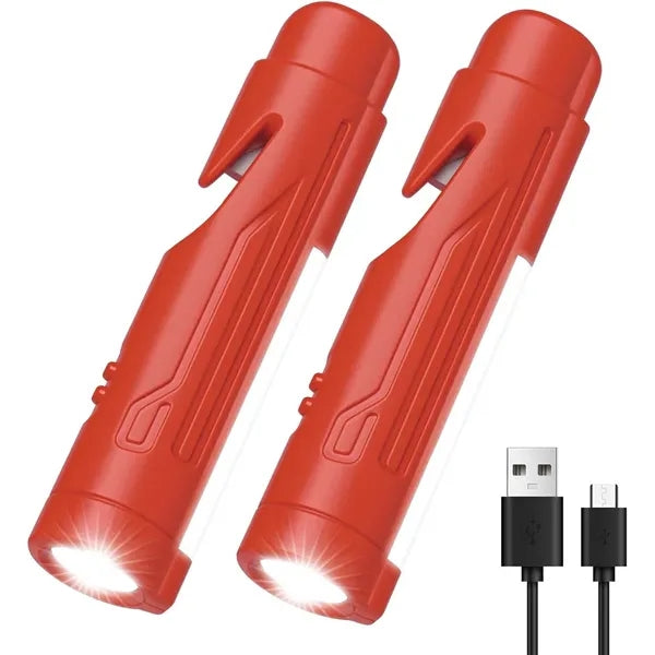 Emergency Safety Flashlight - Window Breaker & Strobe Light