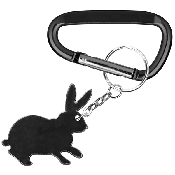 Rabbit Shape Bottle Opener with Key Chain & Carabiner