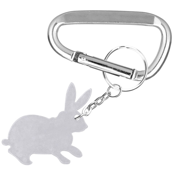 Rabbit Shape Bottle Opener with Key Chain & Carabiner