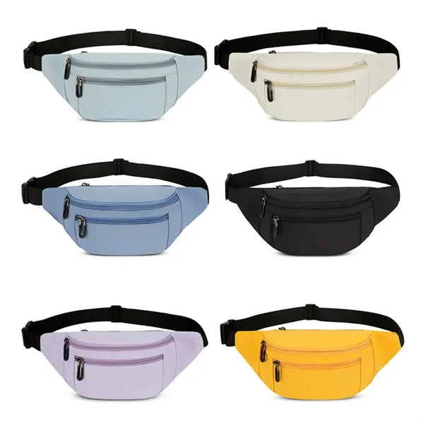 Waterproof Solid Color Chest Bag Outdoor Shoulder