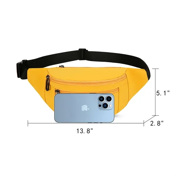 Waterproof Solid Color Chest Bag Outdoor Shoulder