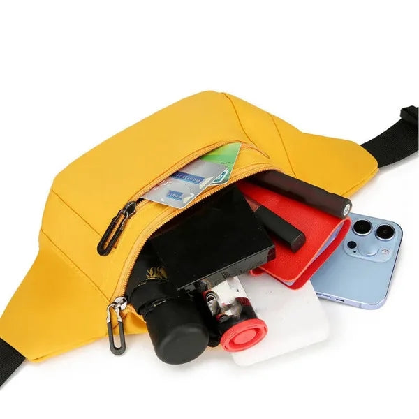 Waterproof Solid Color Chest Bag Outdoor Shoulder