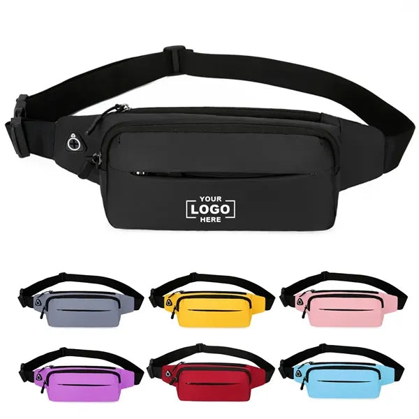 Waterproof Sports Waist Bag with Headphone Hole